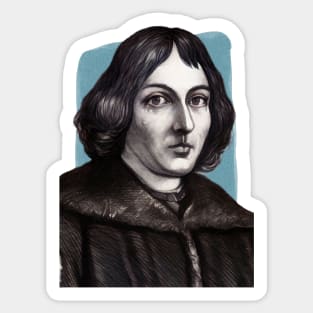 Polish Astronomer Nicolaus Copernicus illustration Sticker